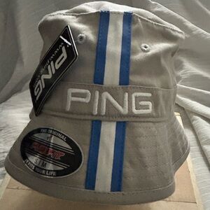 Vintage 100% Authentic Ping Bucket Hat Men Flexfit Fitted Size S/M